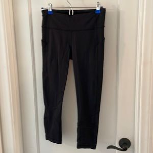 Lululemon ‘Time to Sweat’ Crop 23” Leggings black Size 6